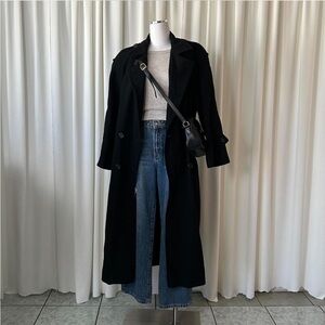 Vintage International Scene Double-Breasted 100% Wool Overcoat size 13/14.